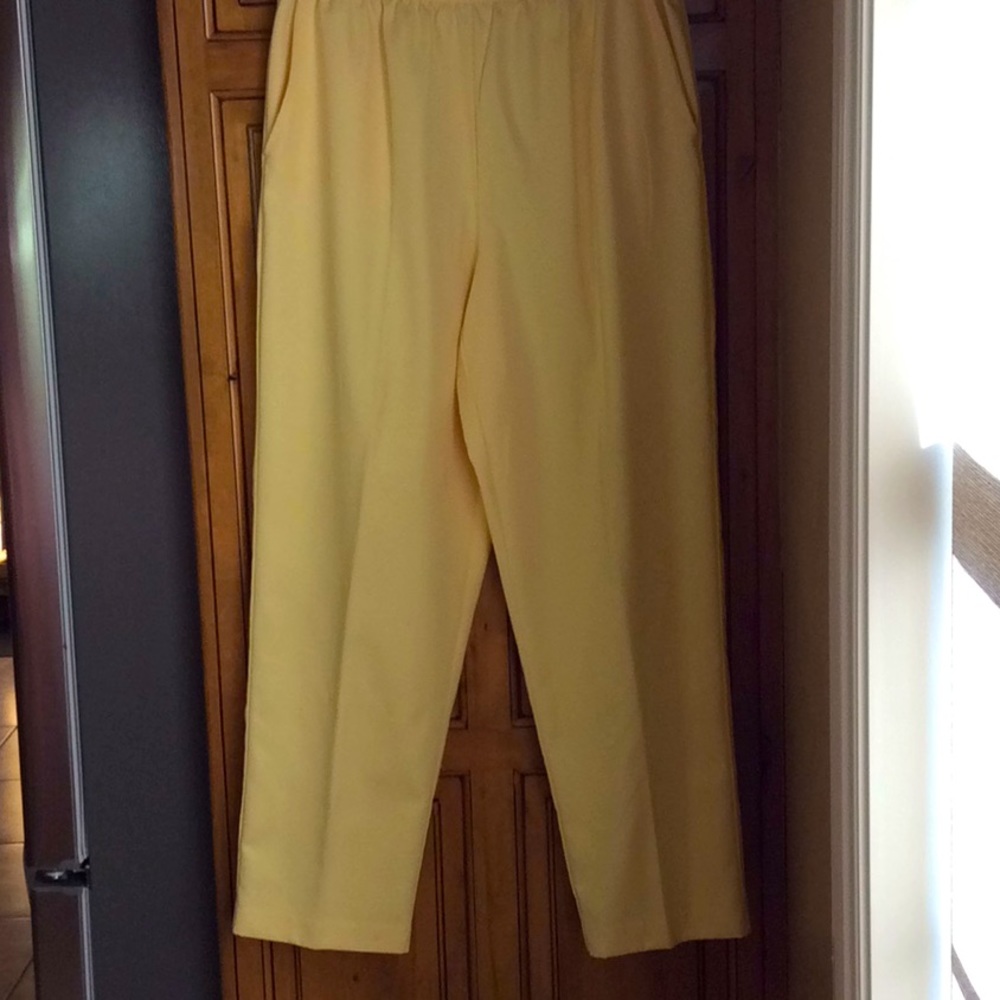 FINAL SALE PRICE Alfred Dunner Size 14 Yellow Slacks